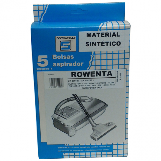 Bolsas para aspirador Tecnhogar 915509 Rowenta